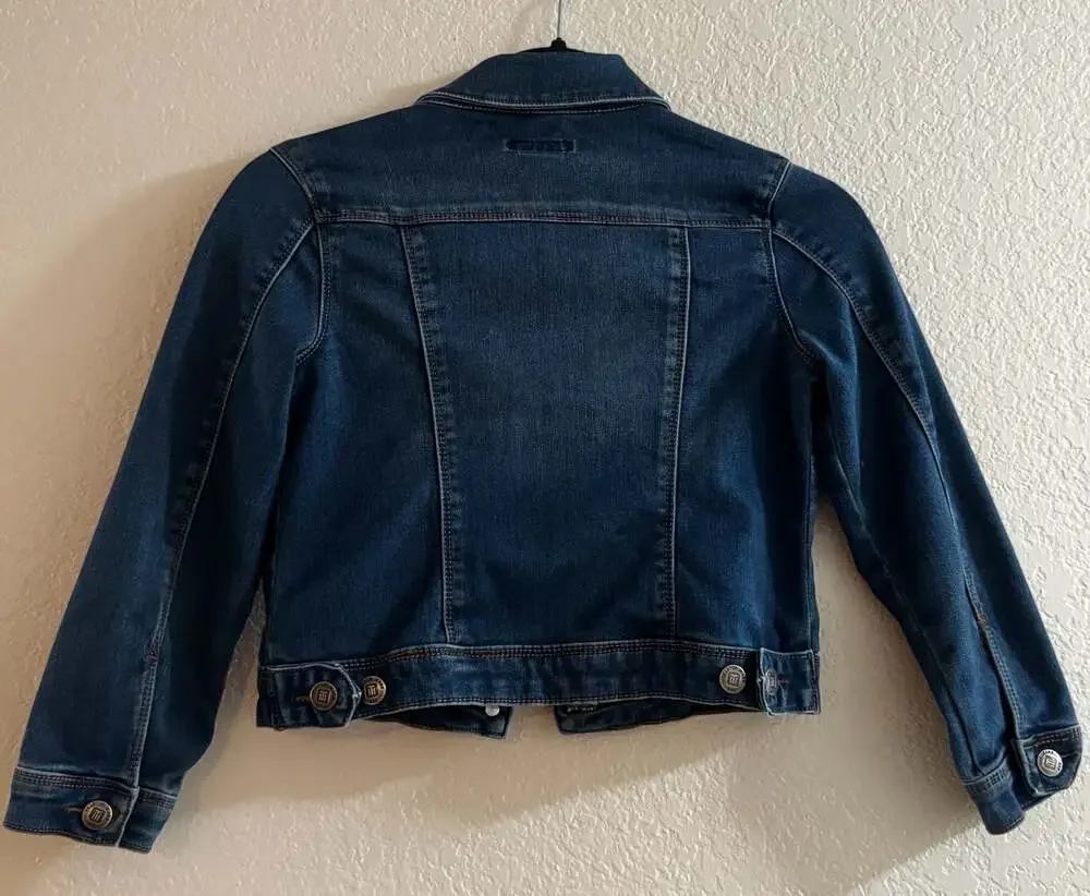 Tractor Jeans Girls Size 6 Dark Wash Stretch Denim Jacket